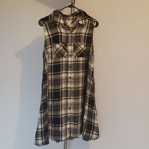 Black Plaid/Checkered Dress